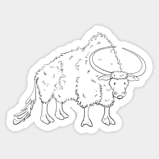 Yak Sticker